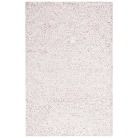 Safavieh 6 x 6 ft. Precious Contemporary Hand Tufted Round Area Rug; Pink & Ivory PRE301U-6R